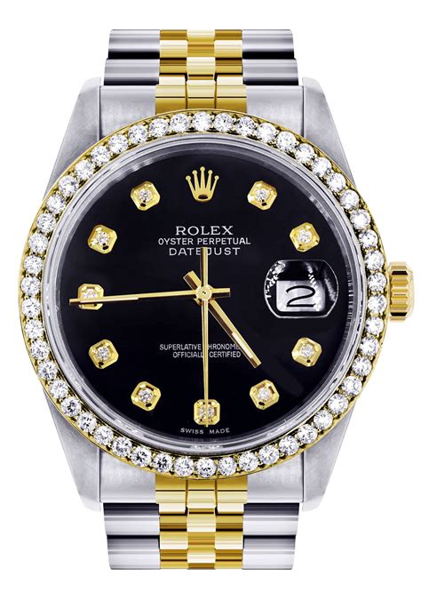 black face gold mens rolex|Rolex datejust gold black dial.